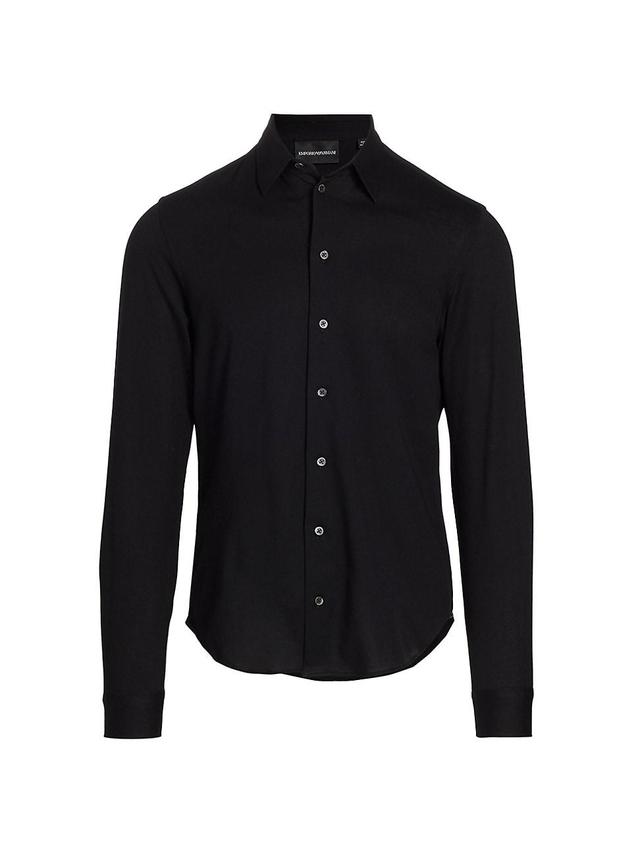 Emporio Armani Cotton Button-Up Sport Shirt Product Image