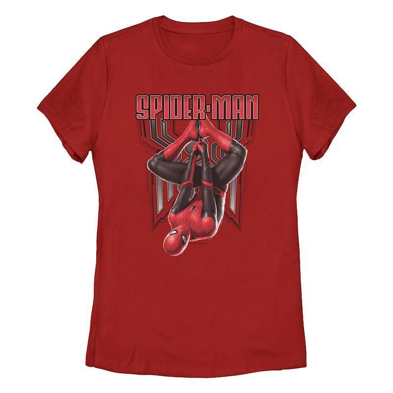 Juniors Marvel Spider-Man Hanging Around Graphic Tee, Girls Product Image