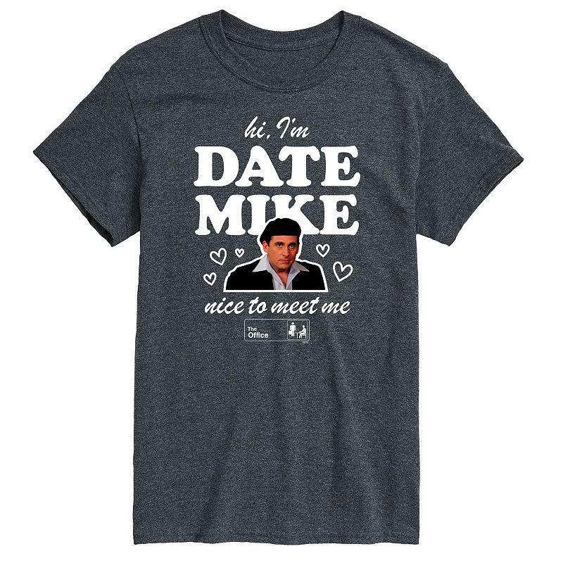 Mens The Office Hi Im Date Mike Tee Dark Brown Product Image