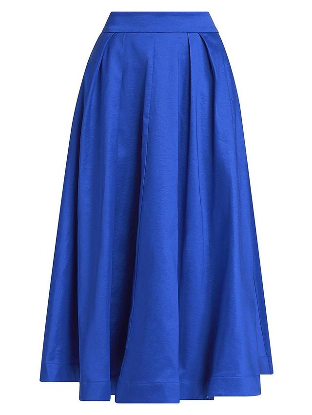 Womens Juliet Taffeta Midi-Skirt Product Image