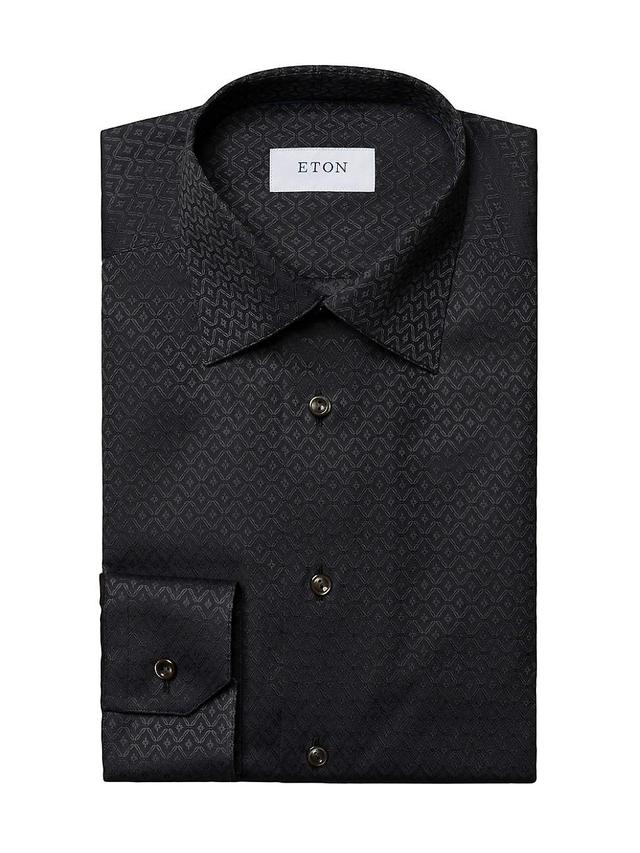 Mens Contemporary-Fit Floral Jacquard Shirt Product Image