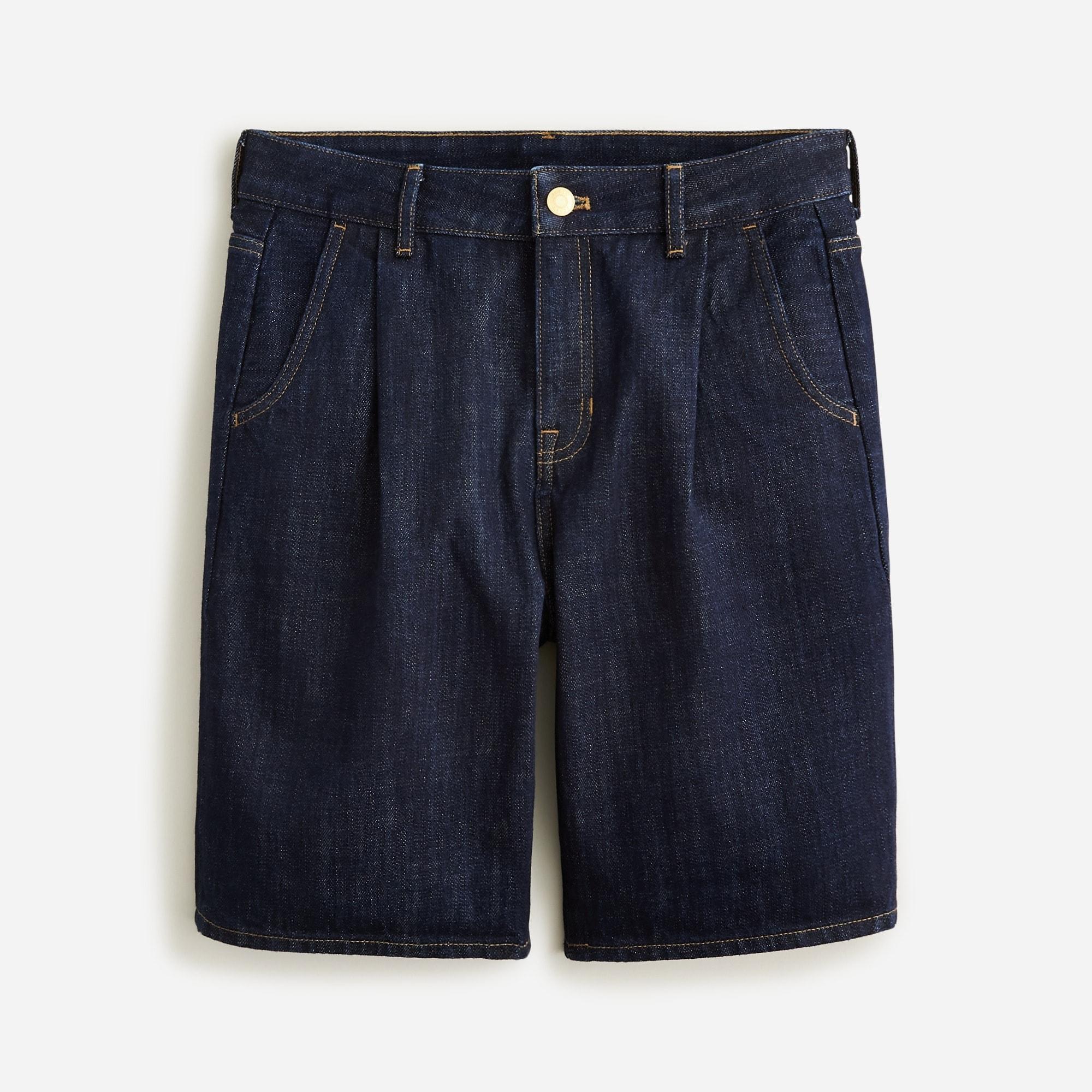 Midlength denim short in Indigo wash Product Image