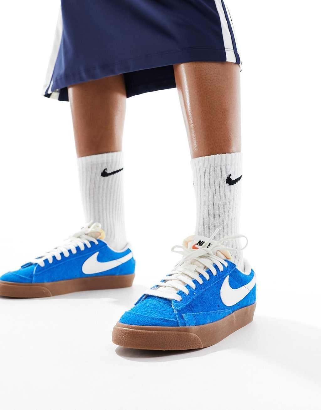 Nike Blazer Low Vintage sneakers in photo blue Product Image