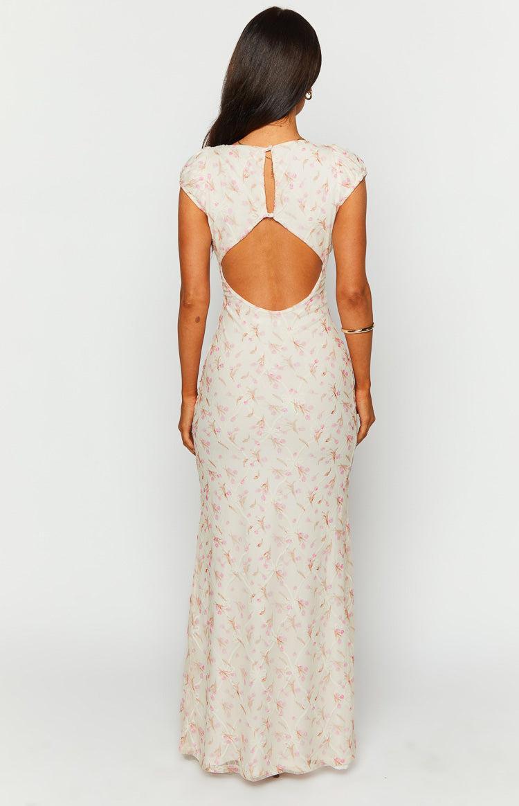 Cali White Floral Maxi Dress Product Image