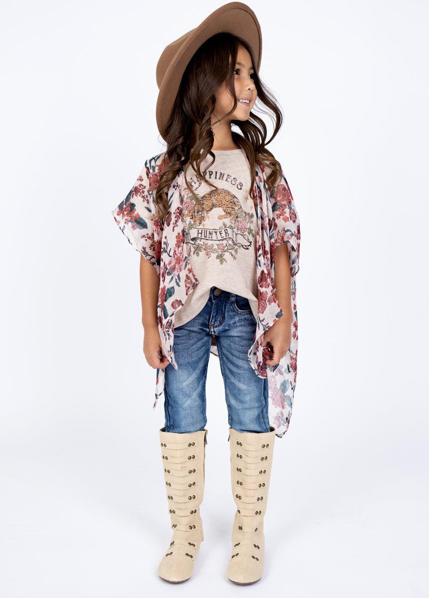 Avalon Duster in Fall Floral Girls Product Image