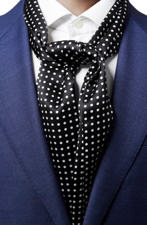 Eton Mens Polka Dot Silk Scarf Product Image