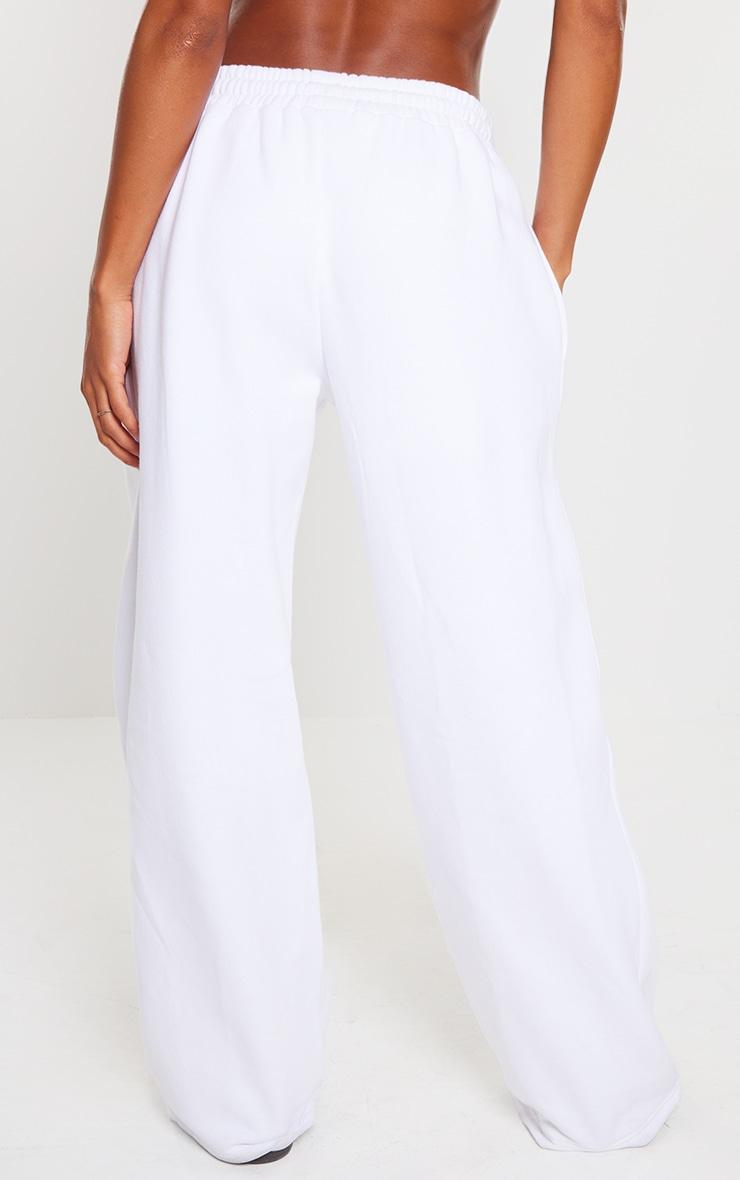 White 1908 Printed Wide Leg Sweatpants Product Image