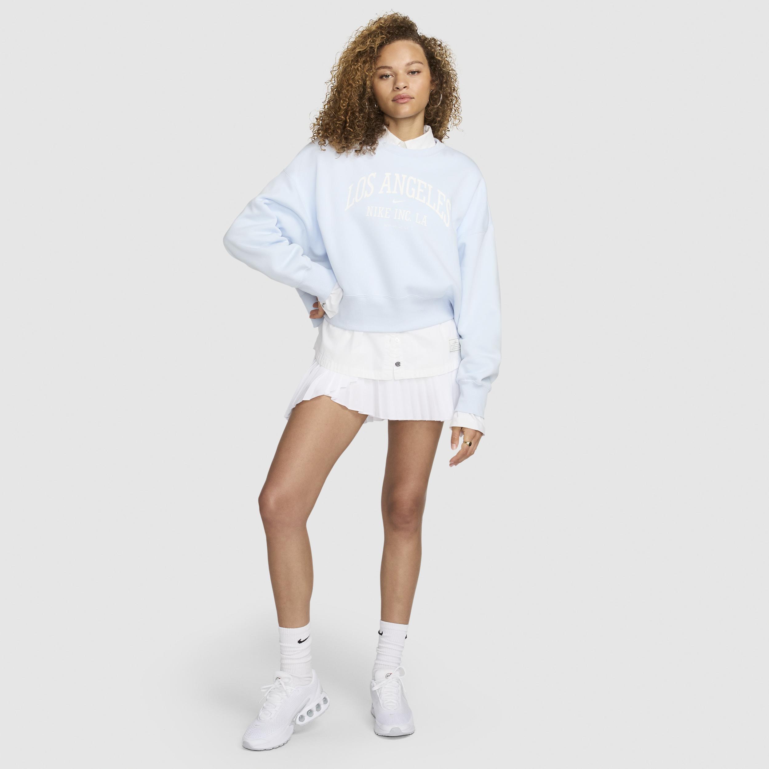 Nike Sportswear Phoenix Fleece Women's Over-Oversized Crew-Neck Graphic Sweatshirt Product Image