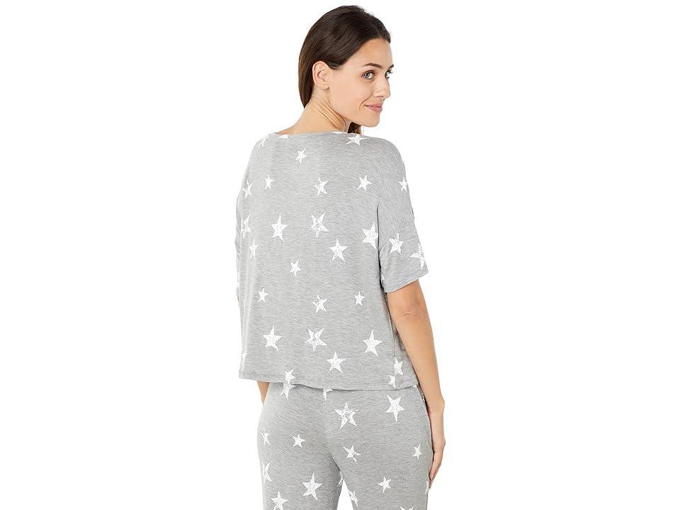 Honeydew Intimates Sun Lover French Terry Lounge Set (Heather Grey Stars) Women's Pajama Sets Product Image