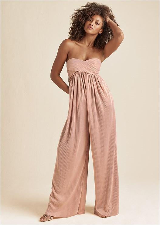 Strapless Shimmer Jumpsuit Product Image