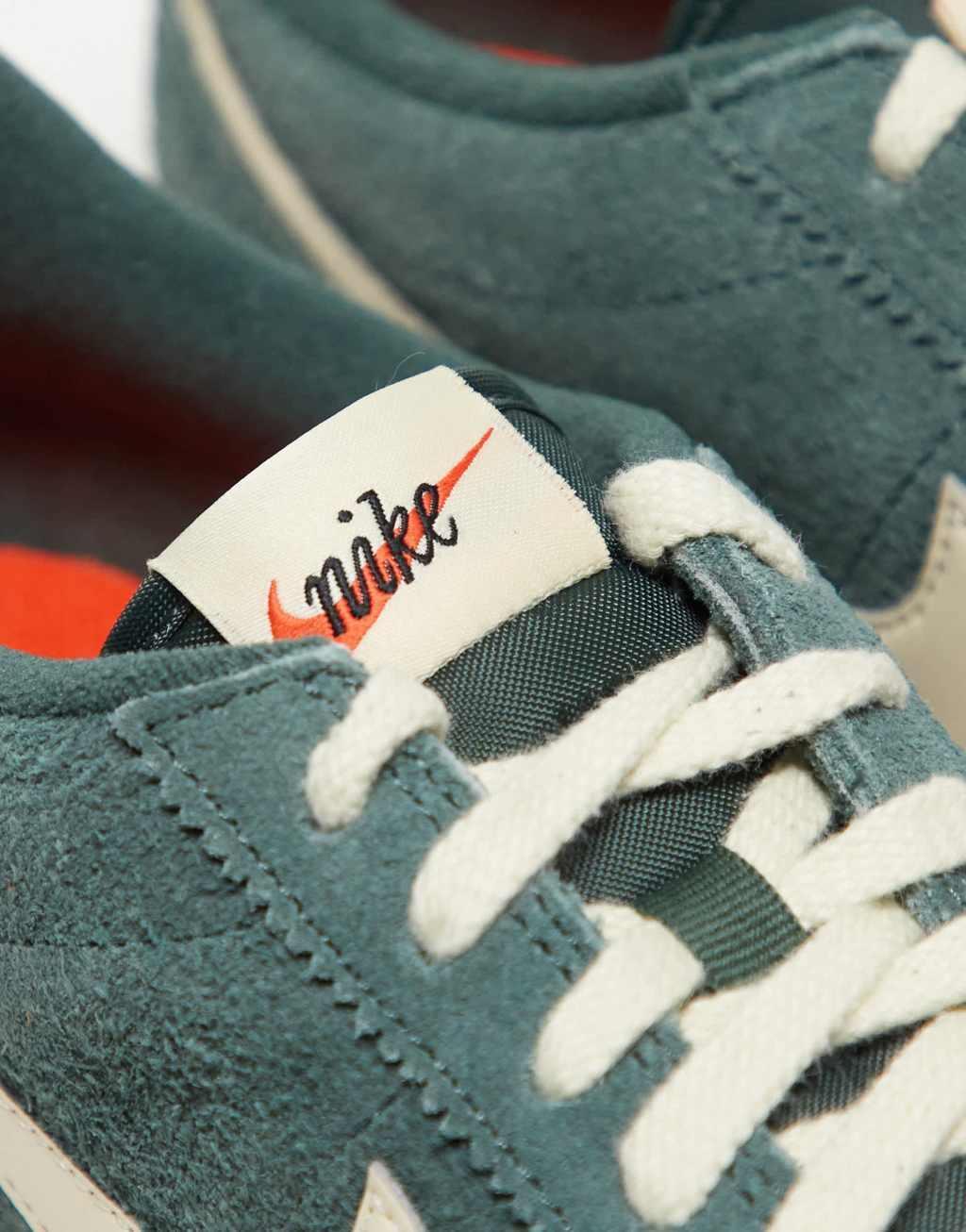 Nike Cortez Suede sneakers in green and white Product Image