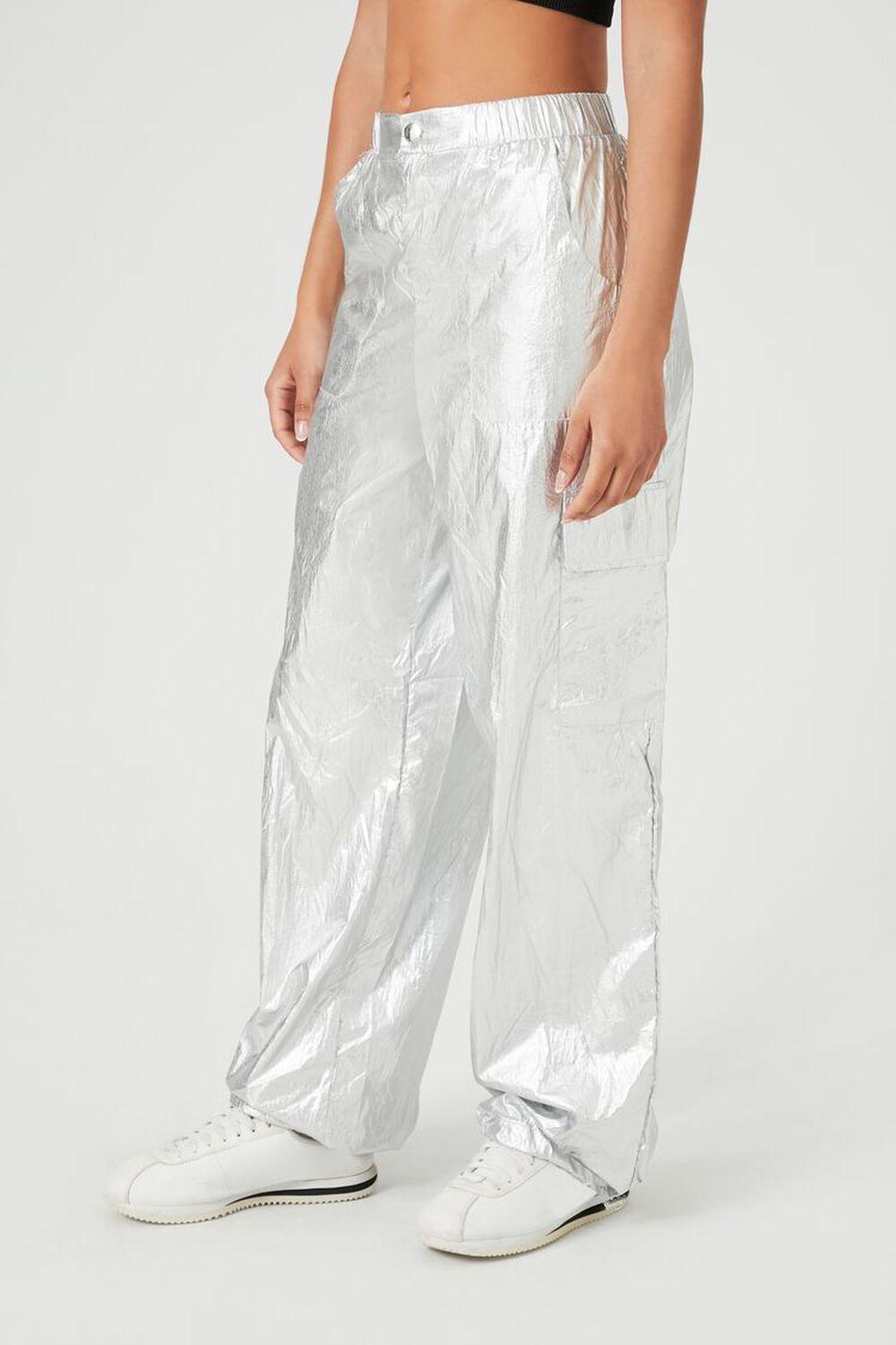 Metallic Cargo Pants | Forever 21 Product Image