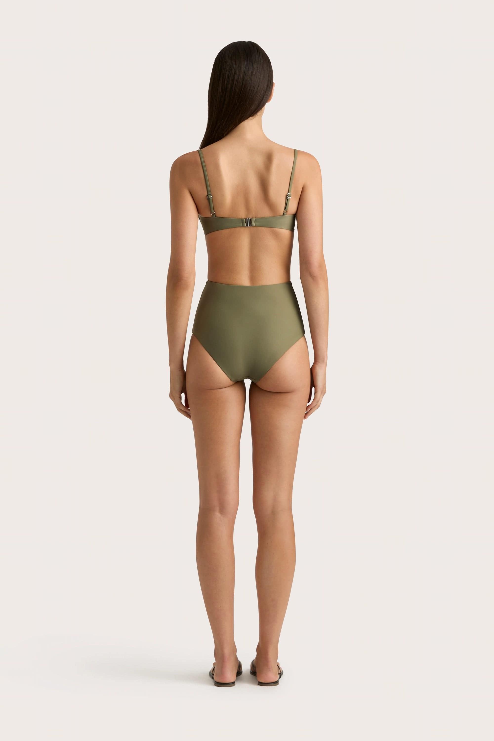 Stefania Bikini Top Khaki - Final Sale Product Image