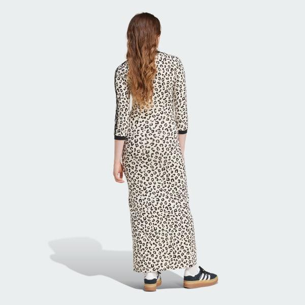 Leopard 3-Stripes Maxi Dress Product Image