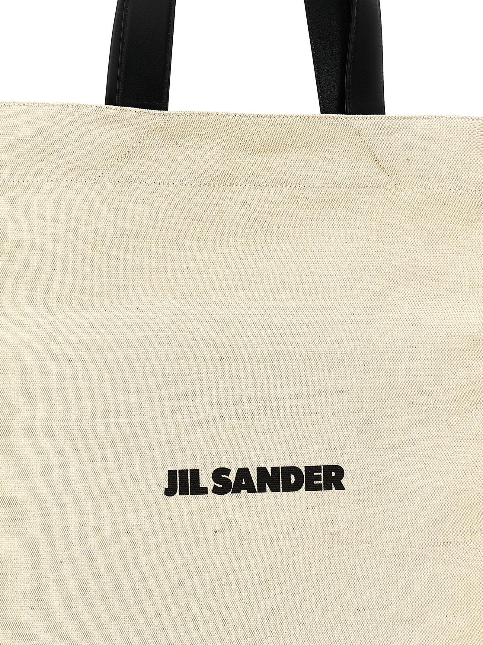 JIL SANDER Medium Flat Shopping Bag In White Product Image