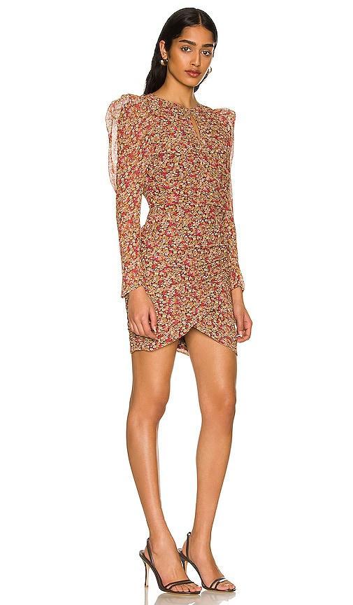 Bardot Ruched Ditsy Floral Mini Dress Size XS. Product Image