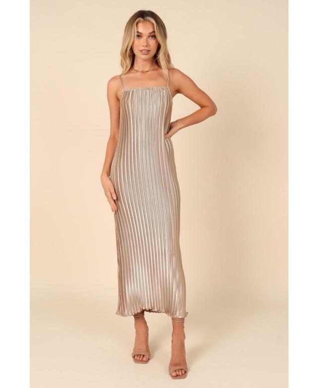 Petal and Pup Womens Liza Pleated Maxi Dress Product Image