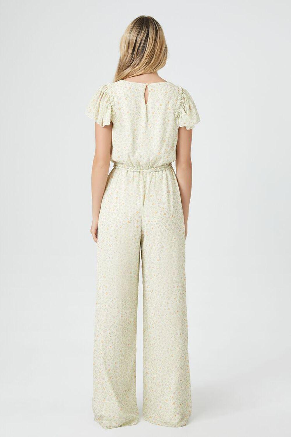 Ditsy Floral Surplice Jumpsuit | Forever 21 Product Image