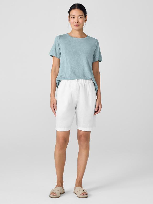 EILEEN FISHER Organic Linen Shortsfemale Product Image