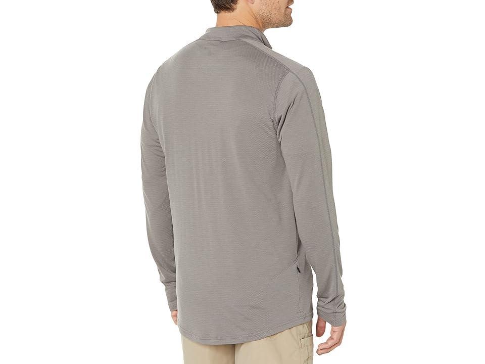 Prana Repeater 1/2 Zip Standard Fit (Heather Grey) Men's Clothing Product Image