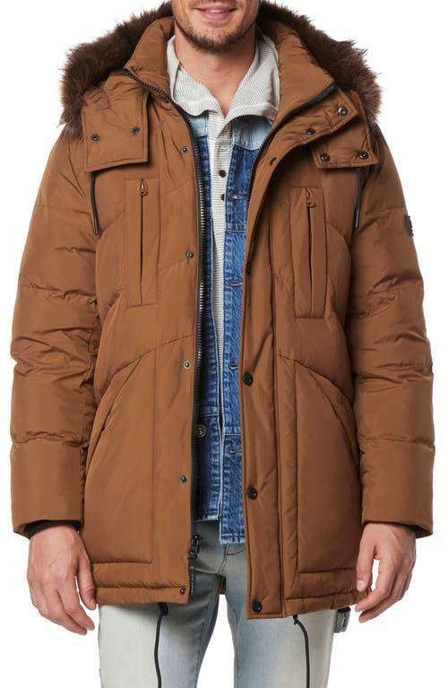 Marc New York Mens Tremont Down Parka with Faux Fur Trimmed Removable Hood Product Image