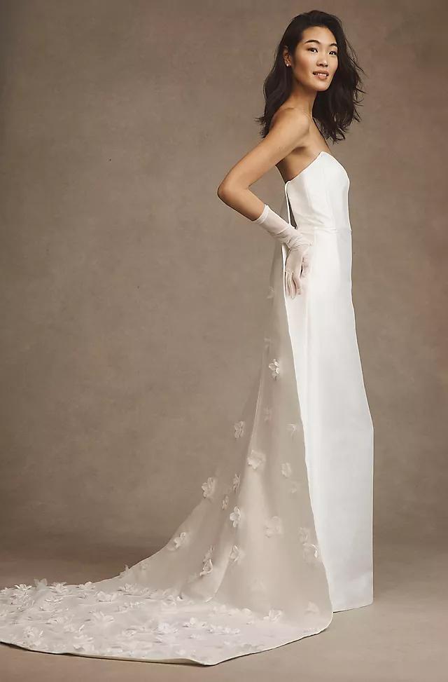 Jenny by Jenny Yoo Catalina Strapless Cape Gown Product Image