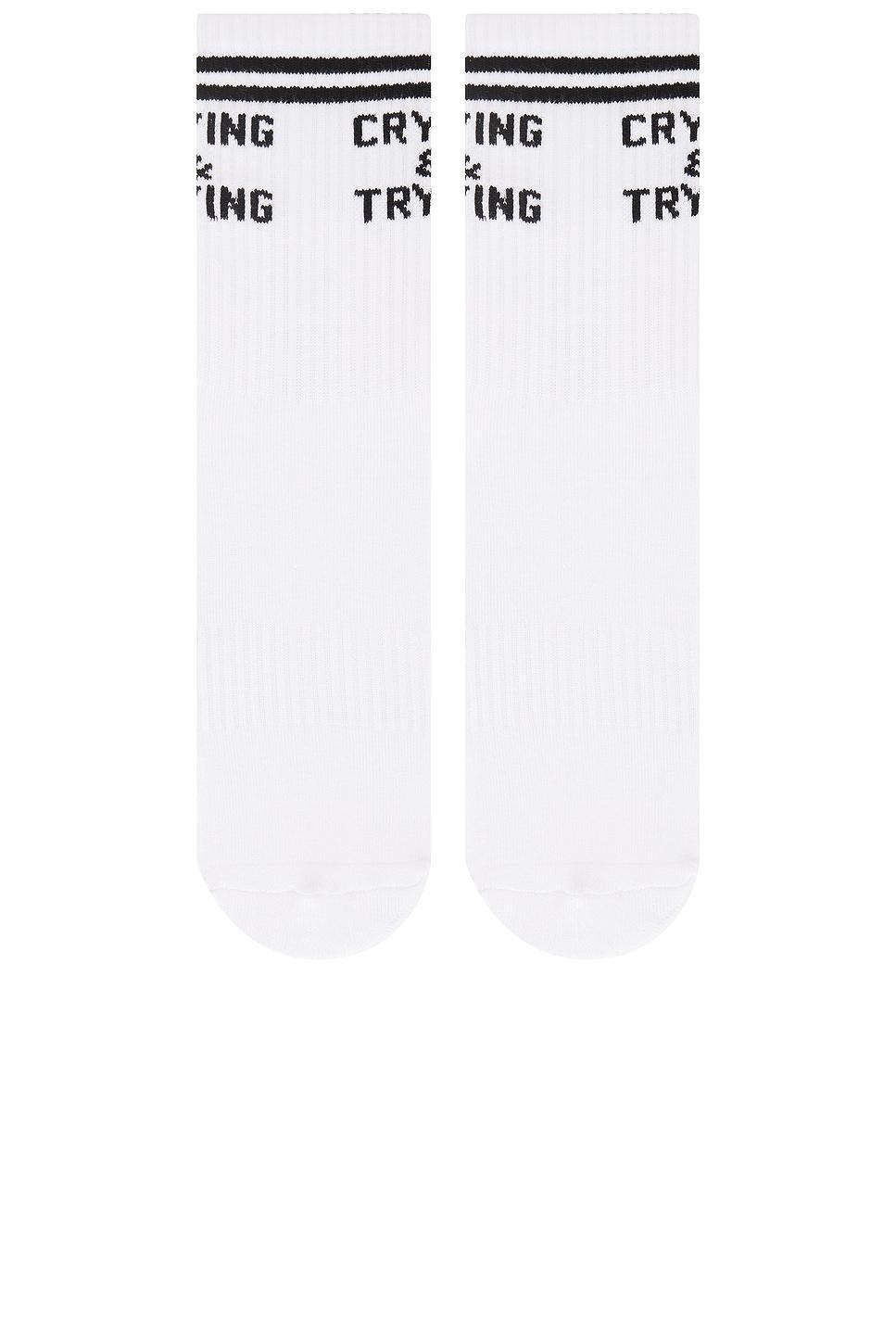 Crying & Trying Grip Socks Souls. Product Image