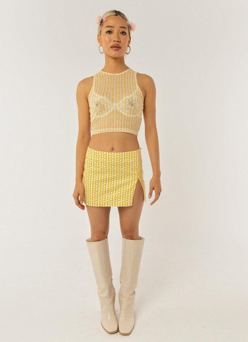 Patience Mesh Crop - Meadow Logo Product Image