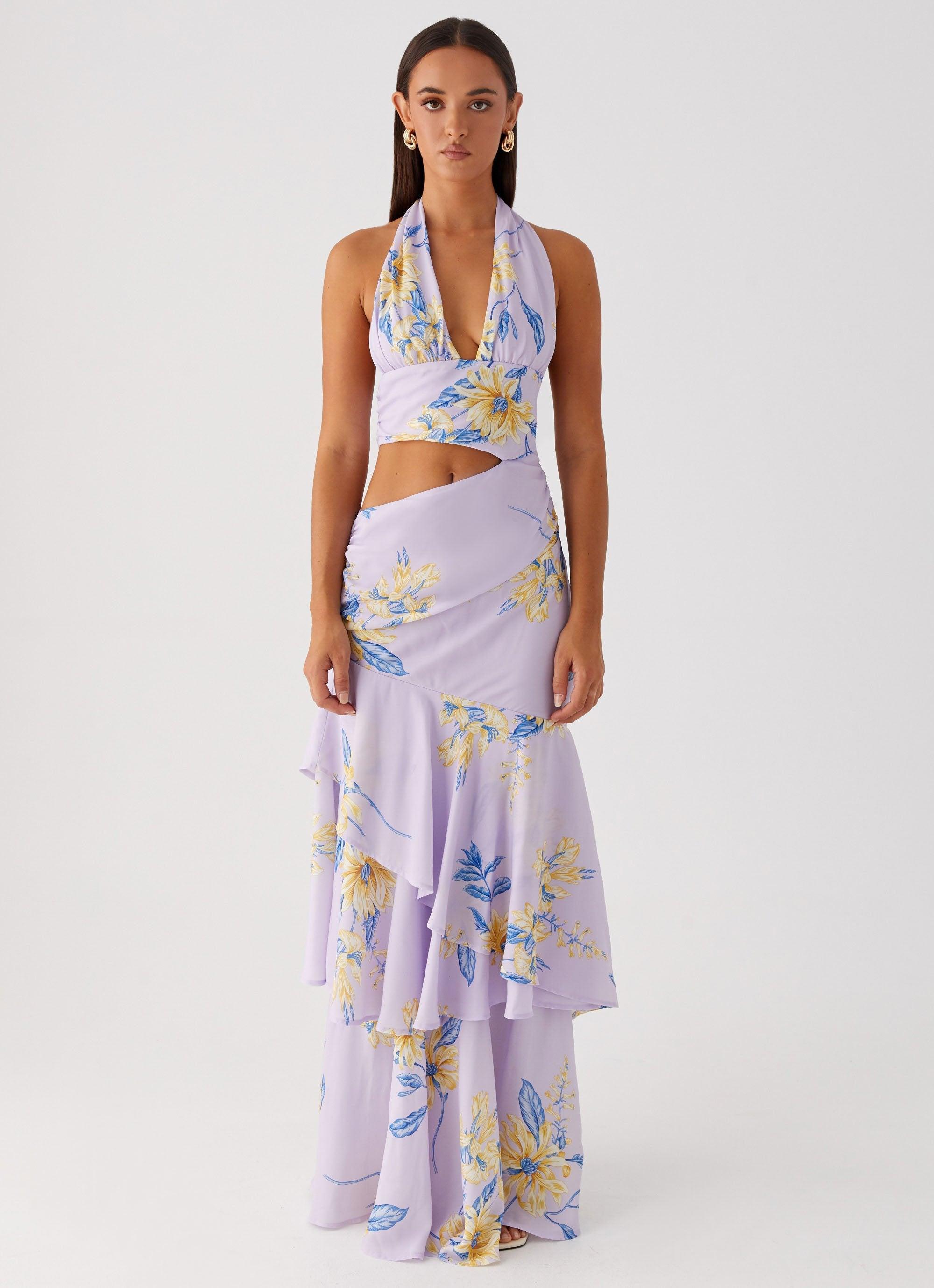 Mikayla Maxi Dress - Lavender Product Image