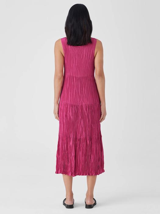 Crushed Silk Tiered Dress Product Image