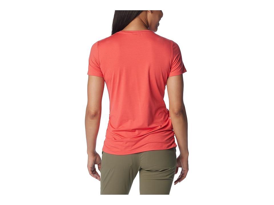 Columbia Leslie Falls Short Sleeve (Juicy) Women's Clothing Product Image