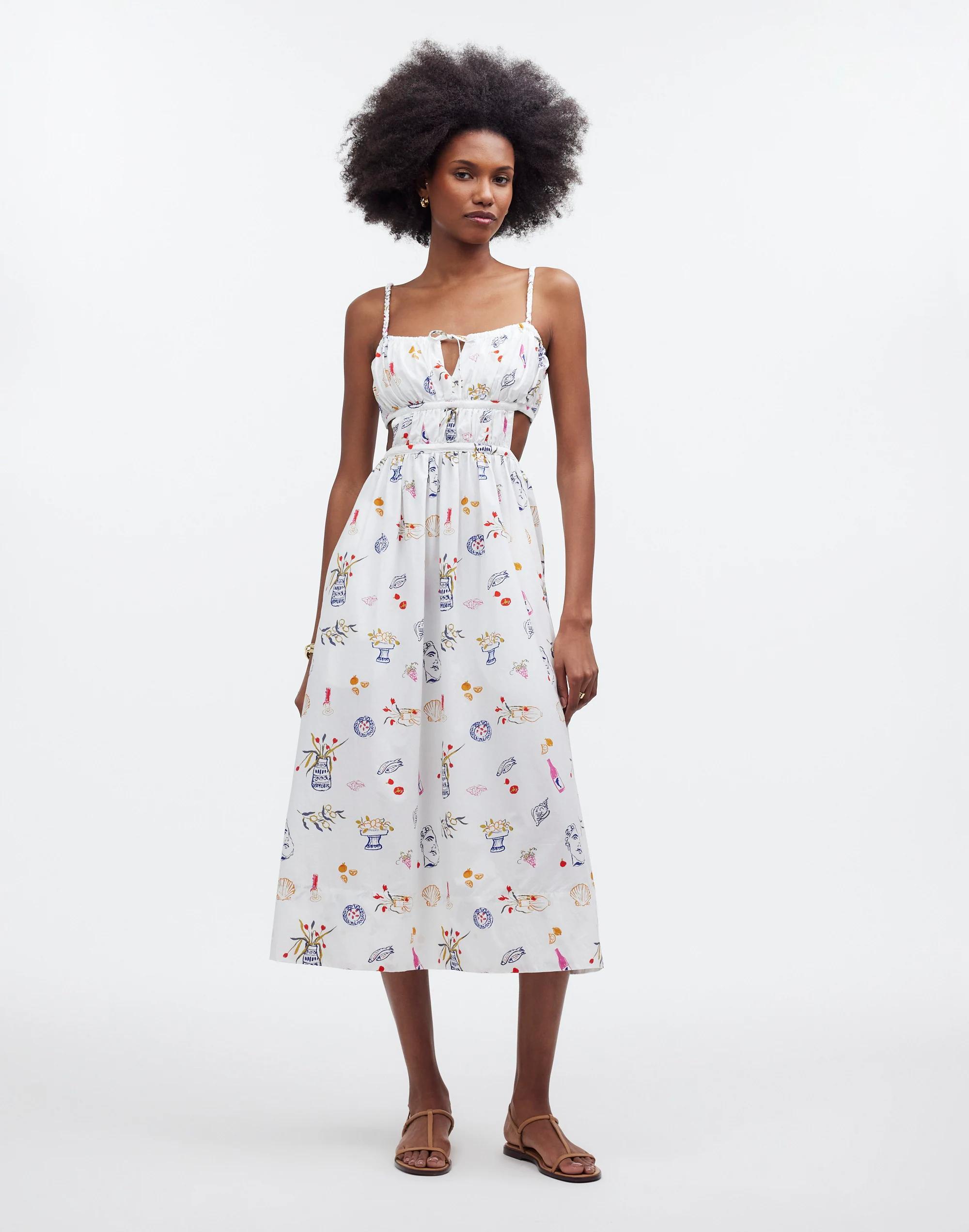 Madewell x Lisa Says Gah! Cutout Midi Dress Product Image