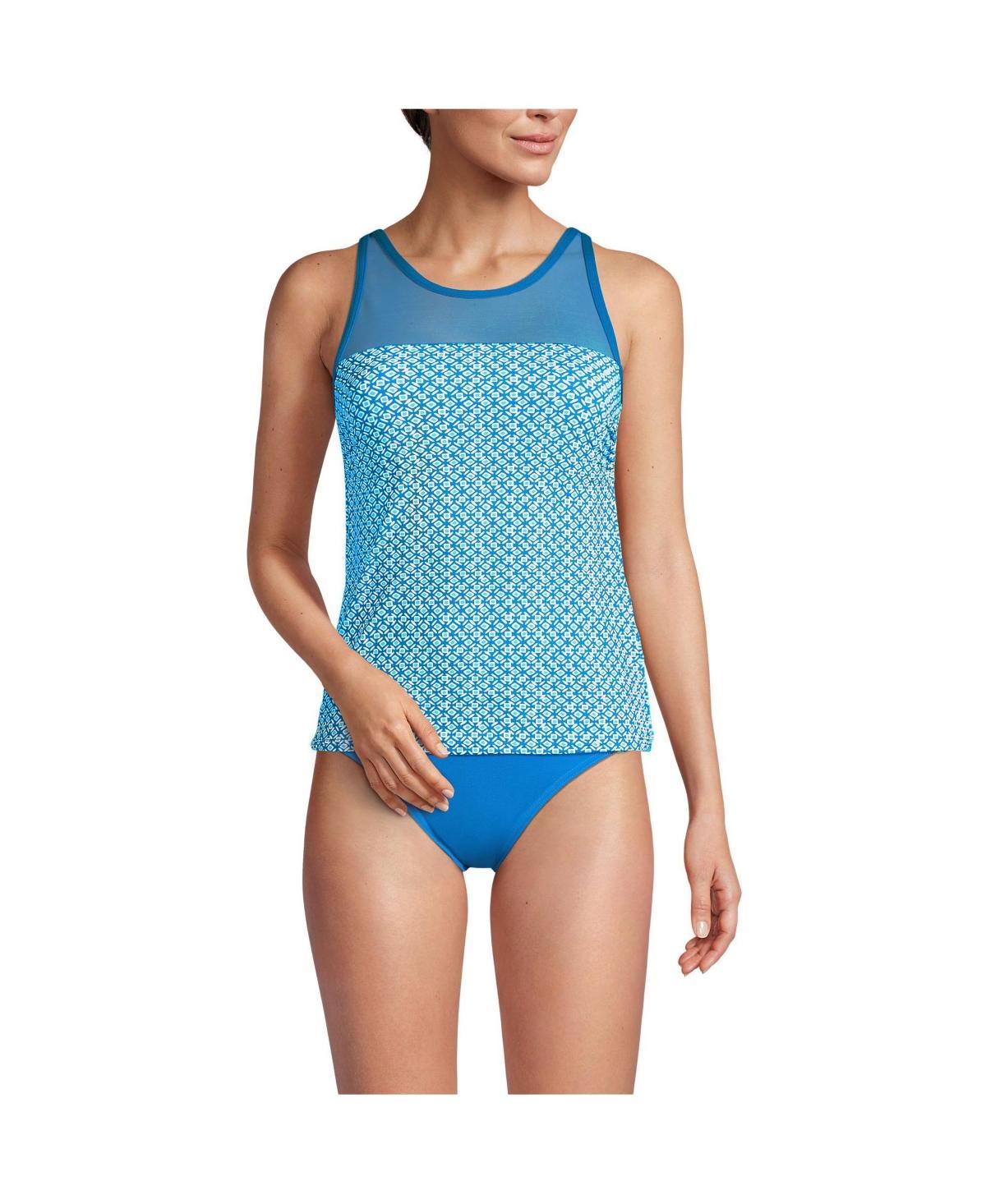 Womens Lands End Chlorine Resistant Smoothing Control Tankini Swim Top Product Image