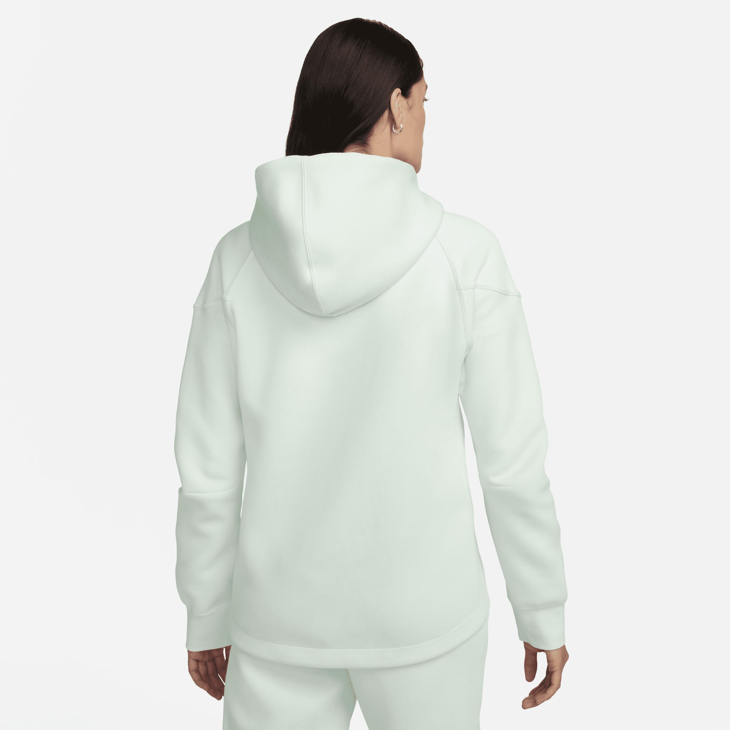 Nike Womens NSW Tech Fleece WR Full-Zip Hoodie - Barely Green/Black Product Image