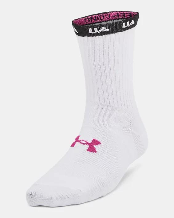 Women's UA Essential 3-Pack Mid Crew Socks Product Image