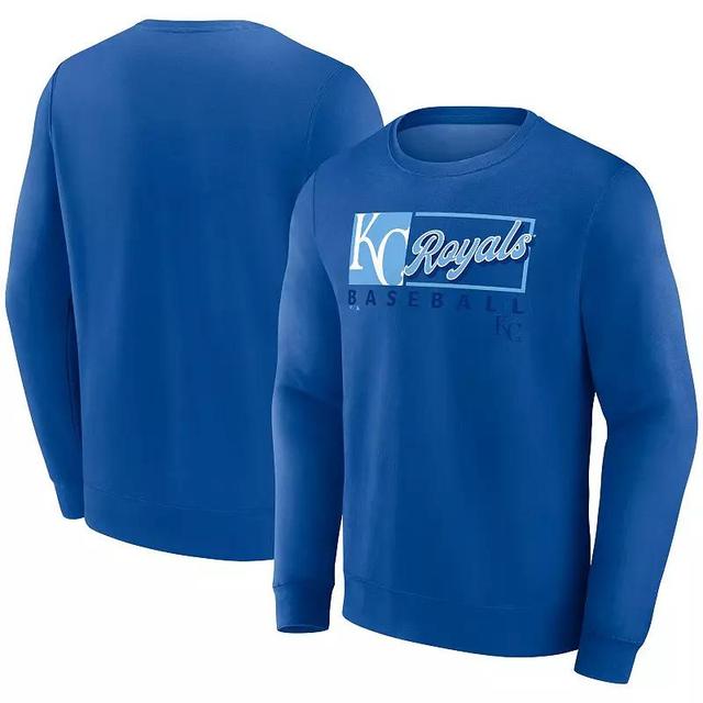 Mens Fanatics Royal Kansas City Royals Focus Fleece Pullover Sweatshirt Product Image