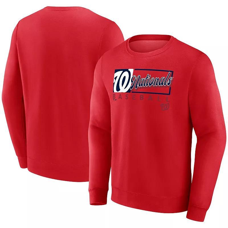 Mens Fanatics Washington Nationals Focus Fleece Pullover Sweatshirt Product Image