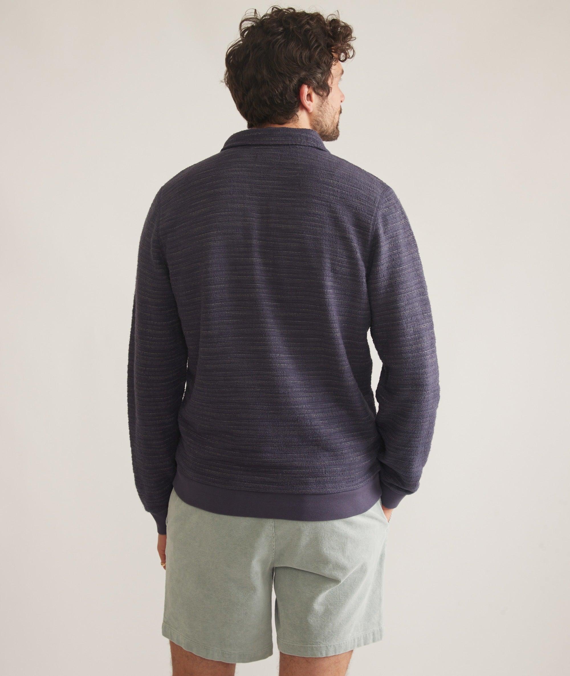 Textured Stripe Quarter Zip Product Image