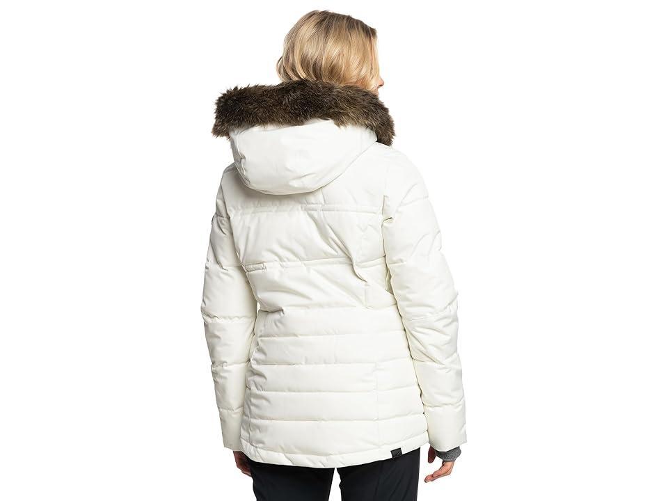 Roxy Quinn Durable Water Repellent Snow Jacket with Faux Fur Hood Product Image