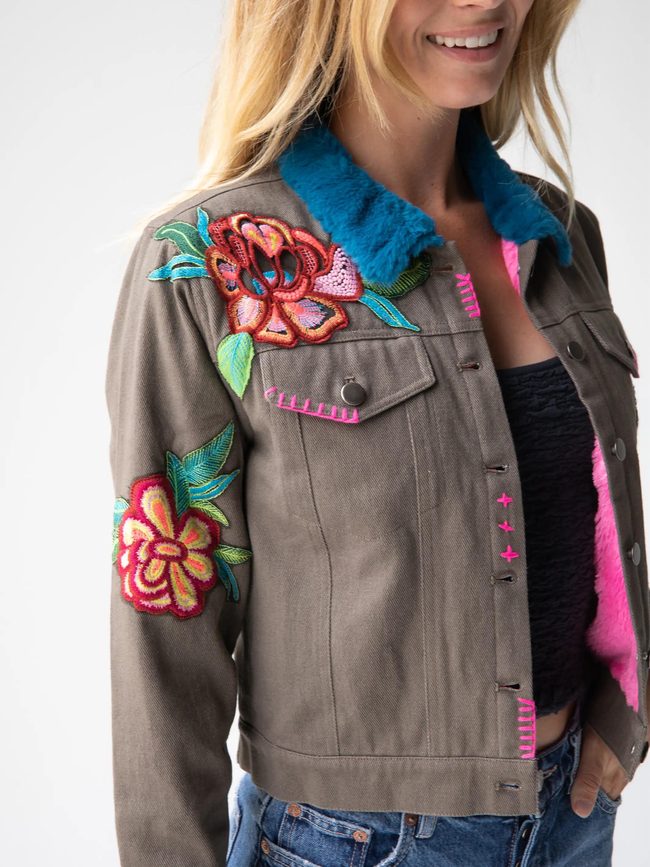 Tara Embellished Jacket - Ash Product Image