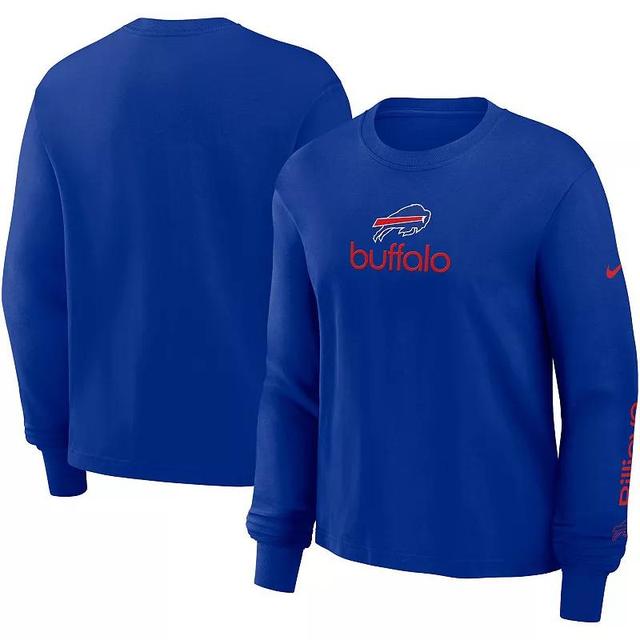 Womens Nike Royal Buffalo Bills Boxy Long Sleeve T-Shirt Product Image