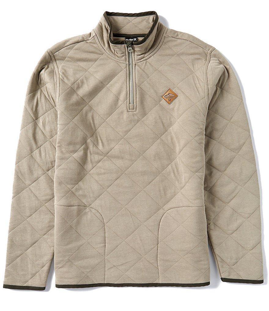 Hurley Middleton Long Sleeve 1/4-Zip Quilted Fleece Jacket Product Image