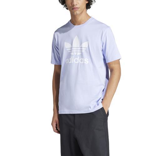 adidas Originals Mens adidas Originals Trefoil T-Shirt - Mens White/Violet Tone Product Image