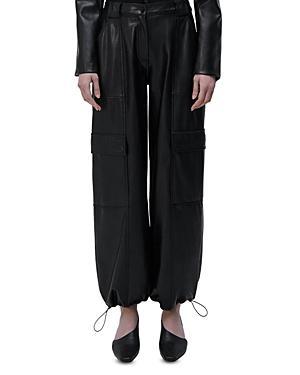 Luxe Faux Leather Cargo Pant Product Image