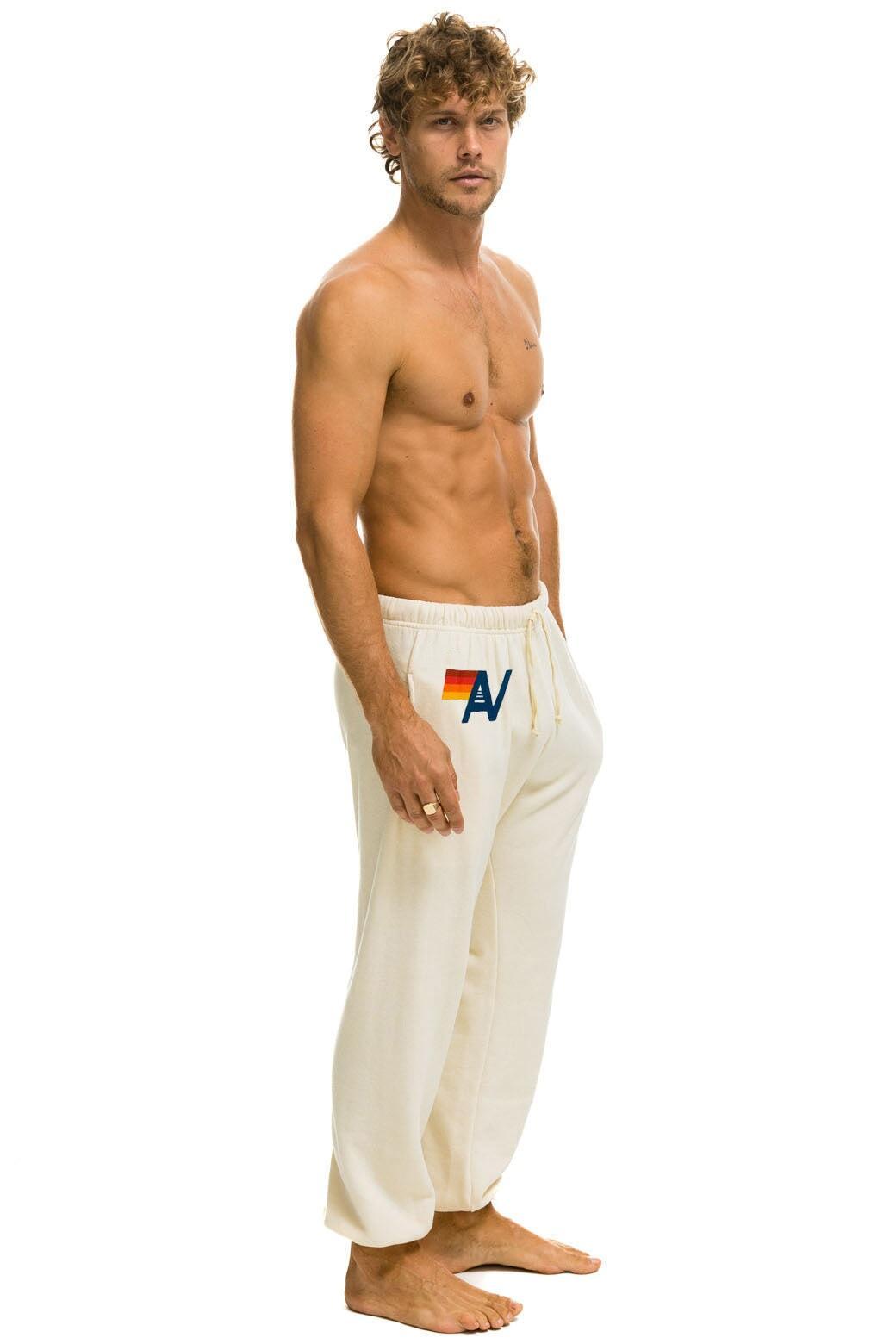 LOGO SWEATPANTS - VINTAGE WHITE Male Product Image