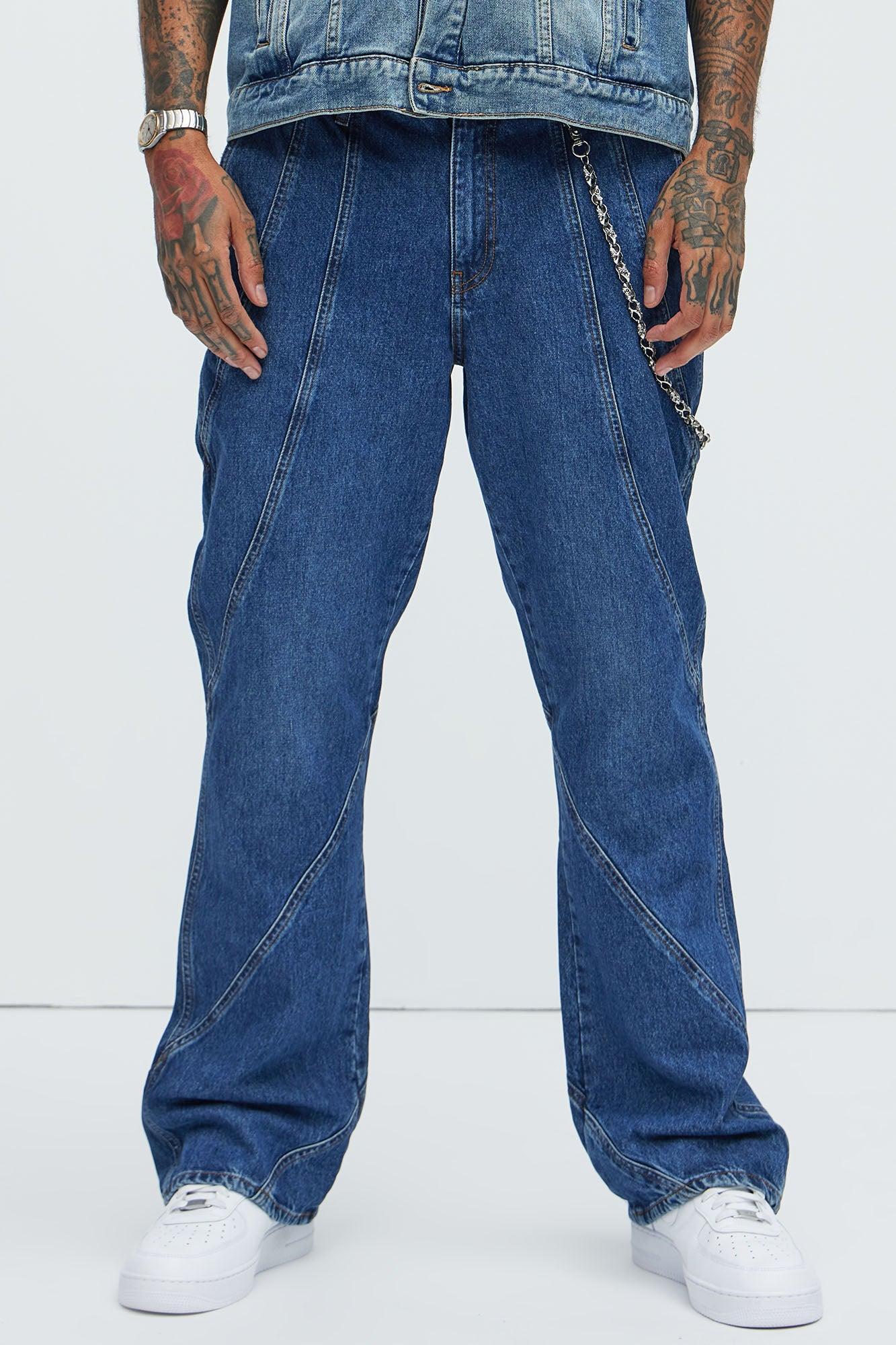 Reese Stacked Slim Flare Jeans - Medium Blue Wash Product Image