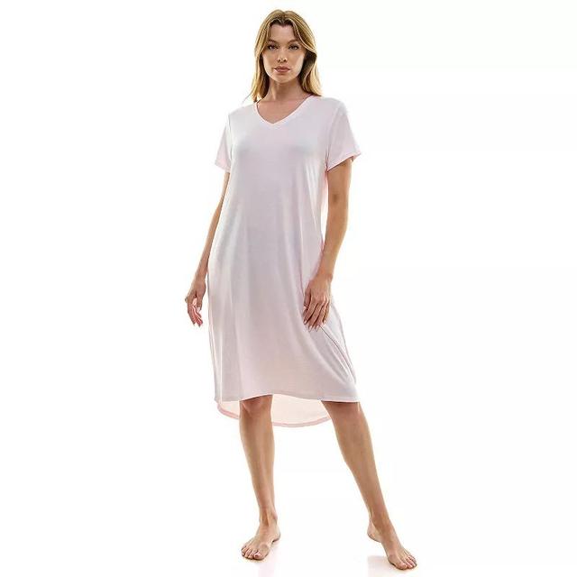 Womens Jaclyn Inc. V-Neck Sleepshirt Product Image