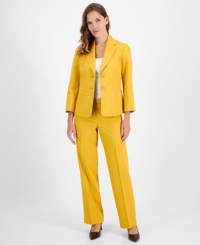 Le Suit Crepe Two-Button Blazer & Pants, Regular and Petite Sizes Product Image