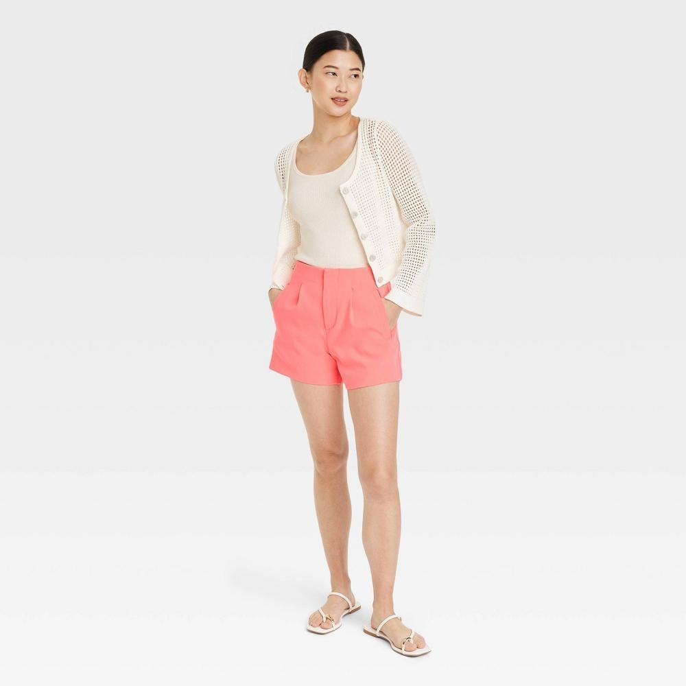 Womens High-Rise Tailored Shorts - A New Day 12 Product Image