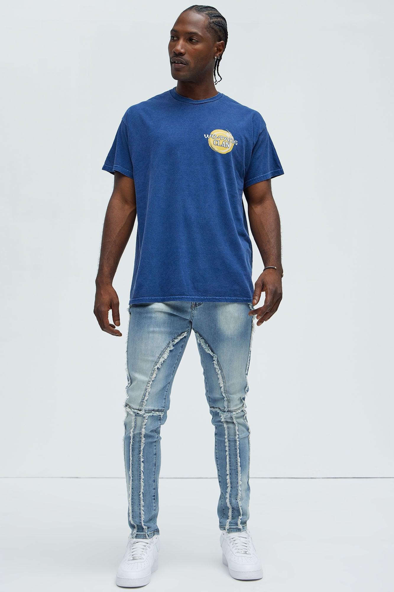 Hilton Frayed Skinny Jeans - Light Wash Product Image